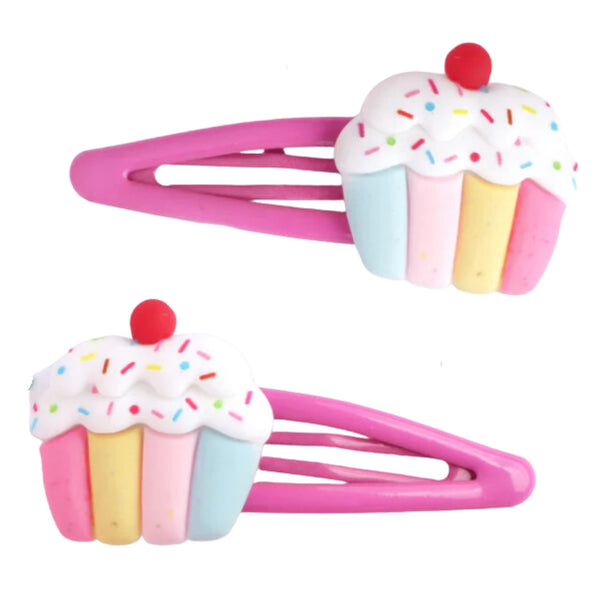 Cupcake/Sprinkle Hair Clips