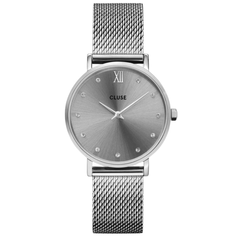 Minuit Mesh Crystals/Grey/Silver