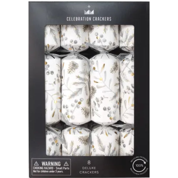 Silver Botanical Cracker 12Pk