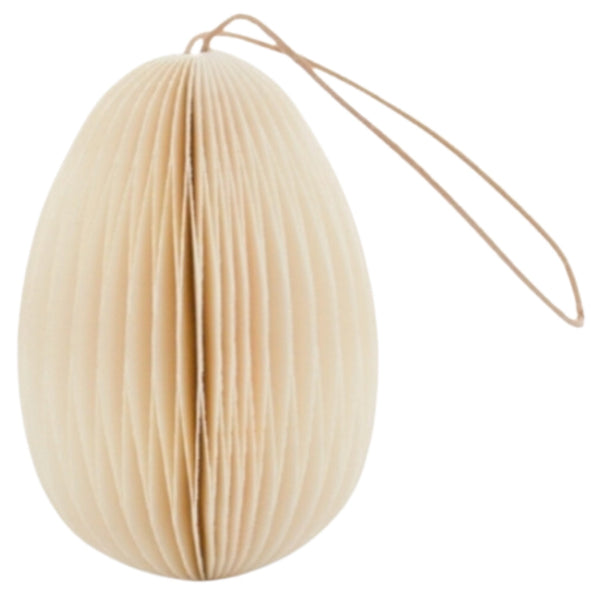 Hanging Easter Egg 7cm - Off White