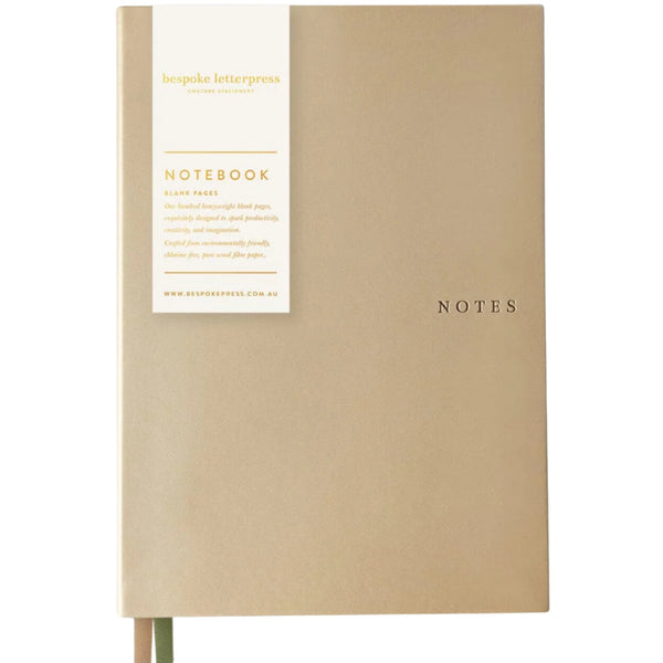 Soft Cover Notebook - Champagne