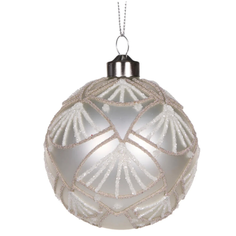 Ivory Scallop Bauble