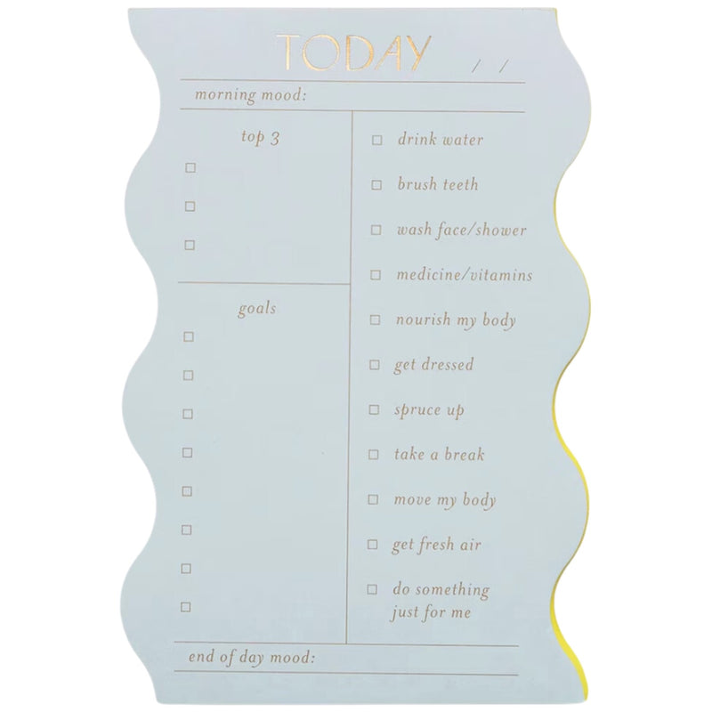 Wavy Daily Notepad - Cloud