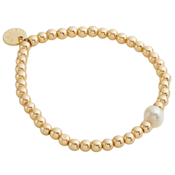 Gold Bead & Pearl Bracelet