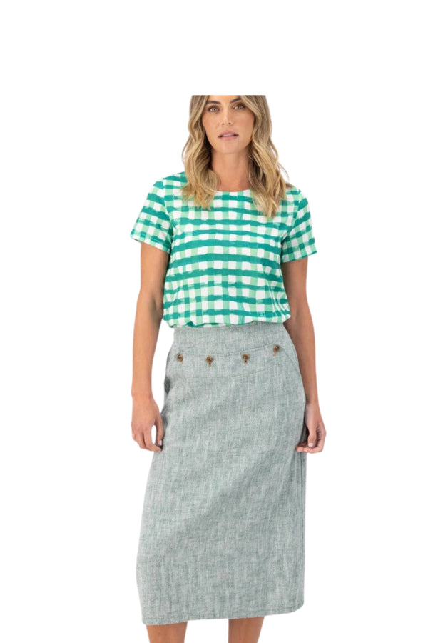 Hepburn Skirt - Green