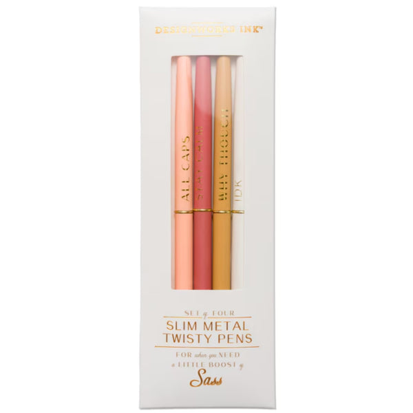 Twisty Slim Pens S/4 - Cream