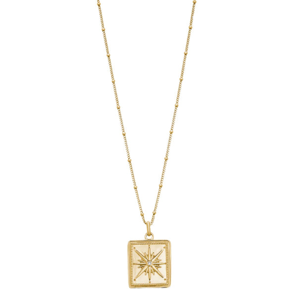 True North Coin Necklace - Gold