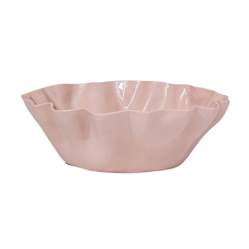 Ruffle Bowl Icy Pink - Medium