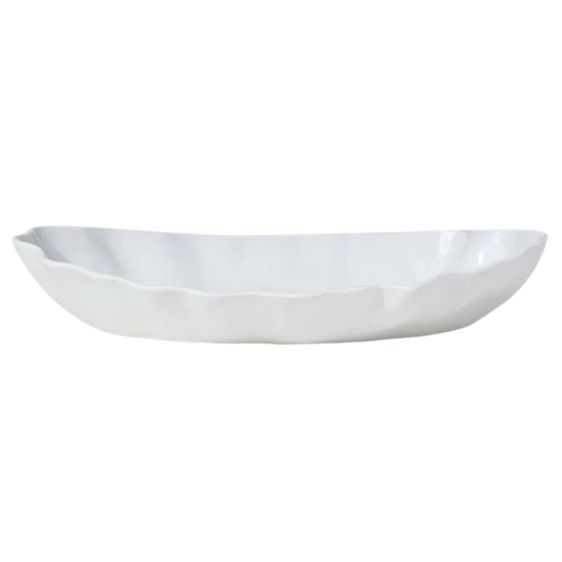 Ruffle Platter Snow White - Medium