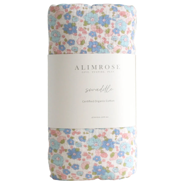 Muslin Swaddle Liberty Blue