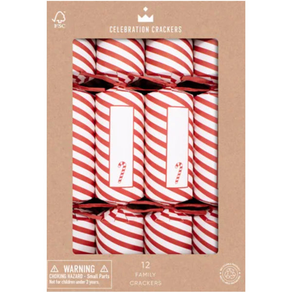 Candy Cane Cracker 12Pk