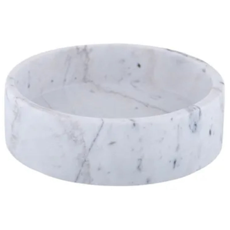 Ivy Marble Bowl - White 20 x 6cm