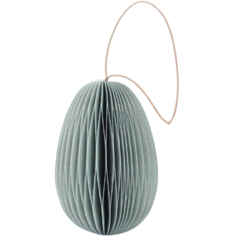 Hanging Easter Egg 7cm - Dusty Blue