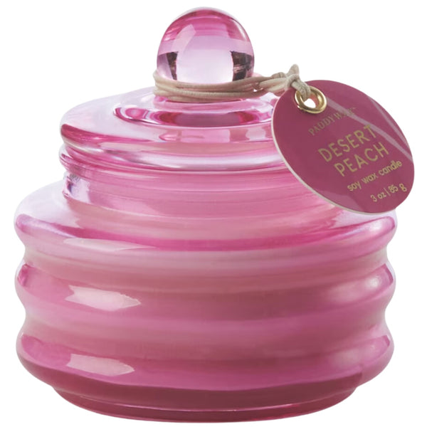 Fuschia Glass Candle - Desert Peach