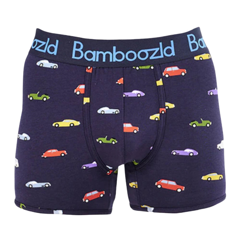 Vintage Cars Bamboo Trunks - Navy