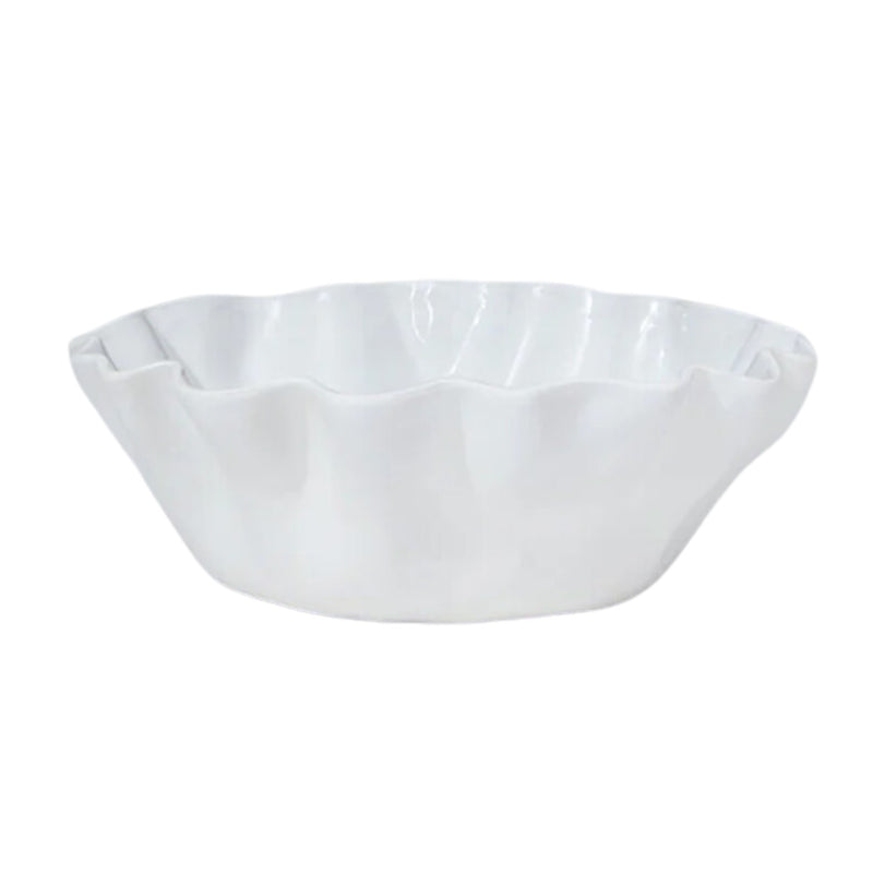 Ruffle Bowl Snow White - Medium