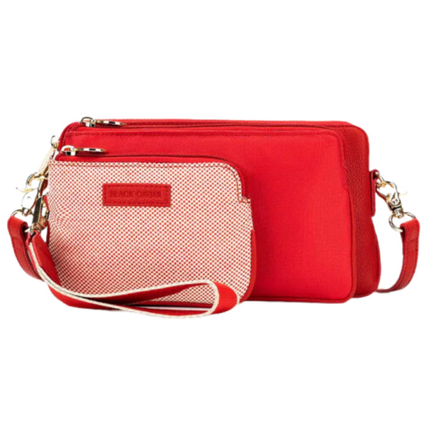 Destiny Red 3 Piece Crossbody Bag