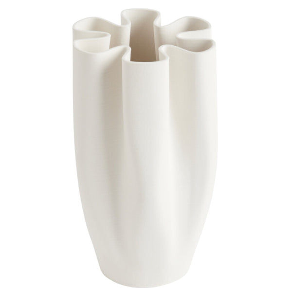 Aurora White Vase 32cm