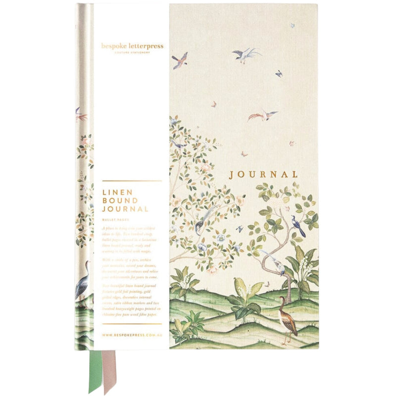 Linen Bound Journal - Spring Escape