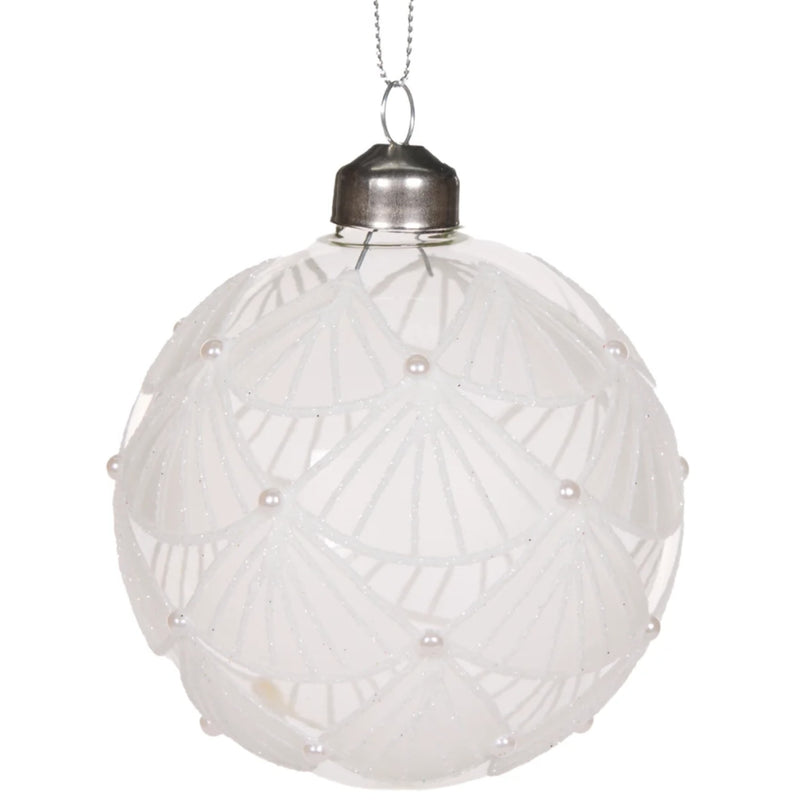 White Fan Bauble