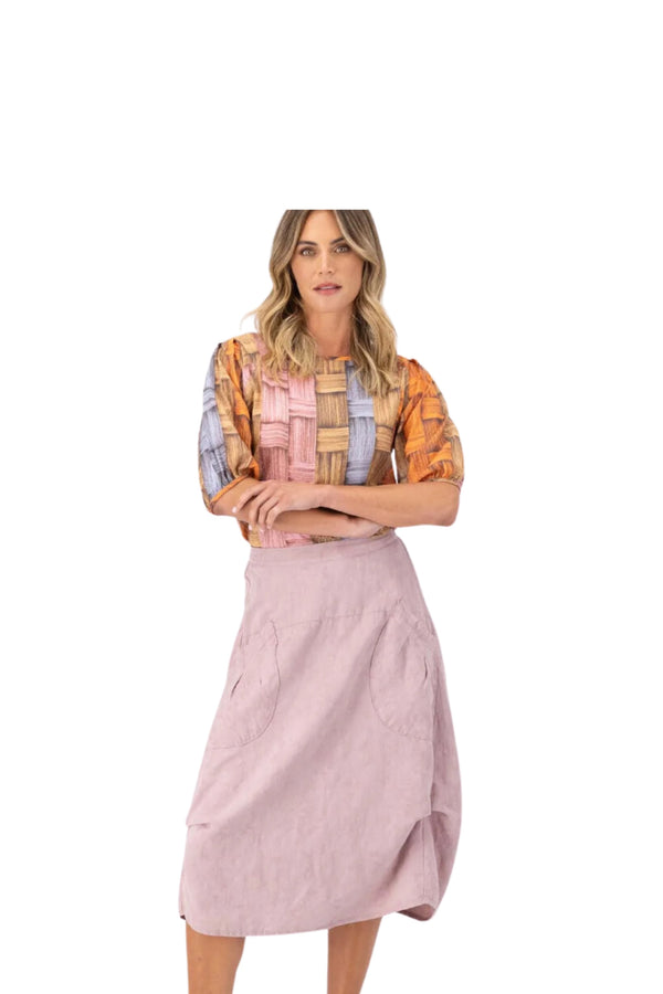 Milwaukee Del Arte Skirt Pink Demask