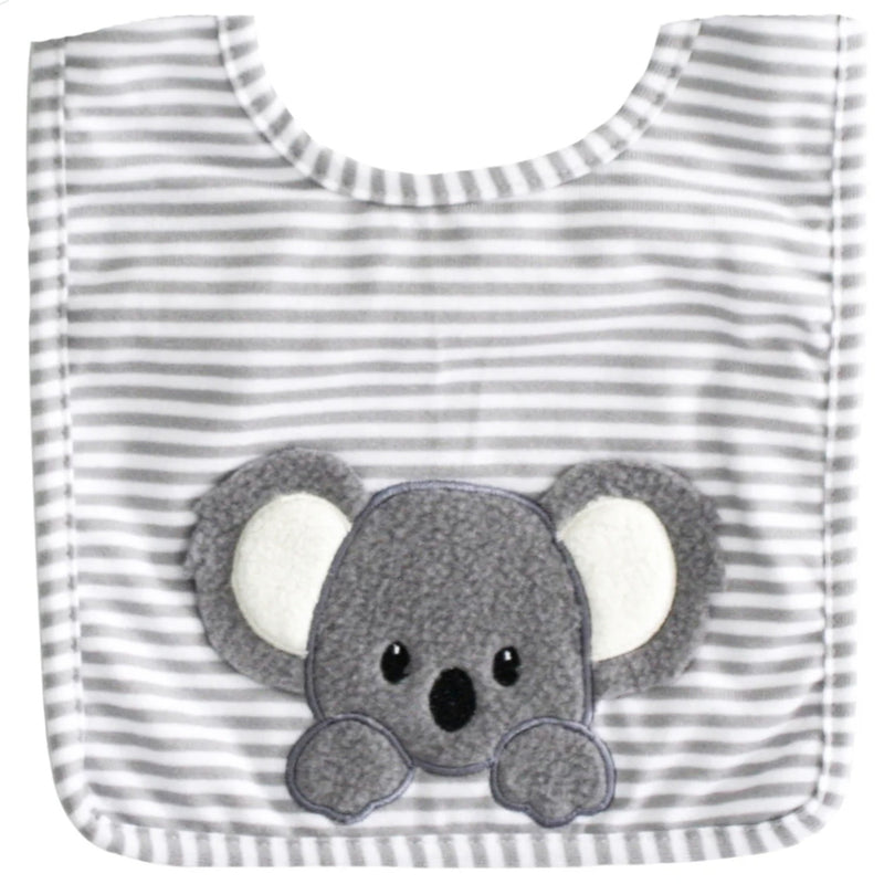 Baby Koala Bib - Grey