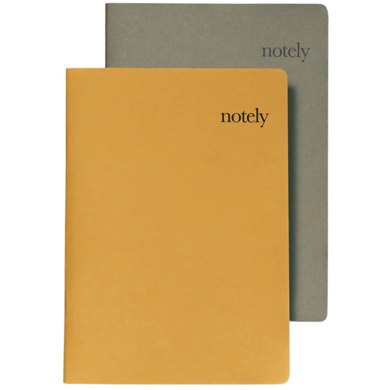 A5 Notebook S/2 - Mustard/Olive