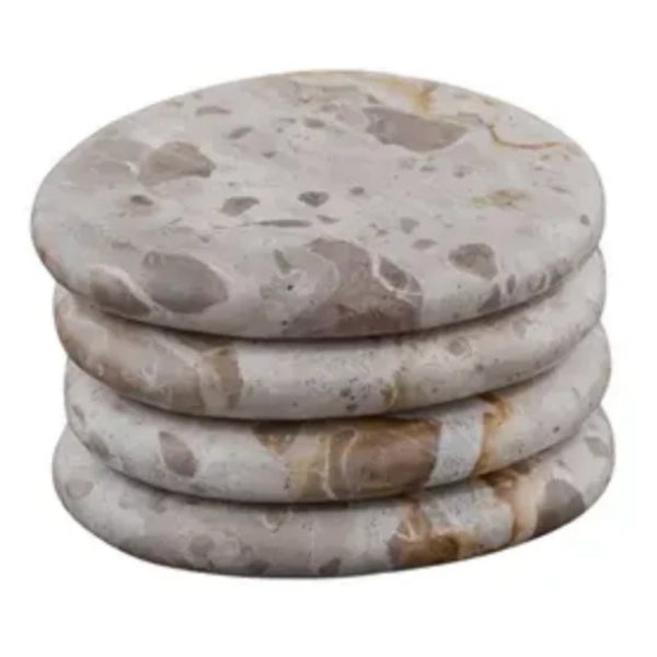 Xena Marble Coasters S/4 - Taupe