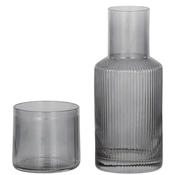 Mya Carafe/Glass Set - Grey