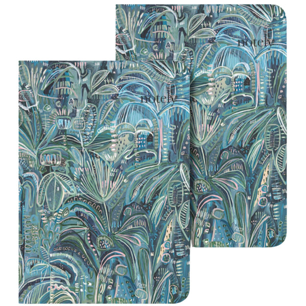 A5 Notebooks S/2 - Aqua Palms