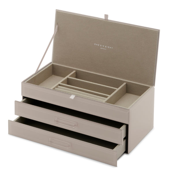 Gabriella Cool Grey Large Jewellery Box