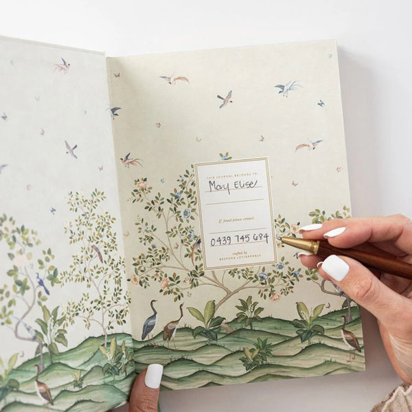 Linen Bound Journal - Spring Escape