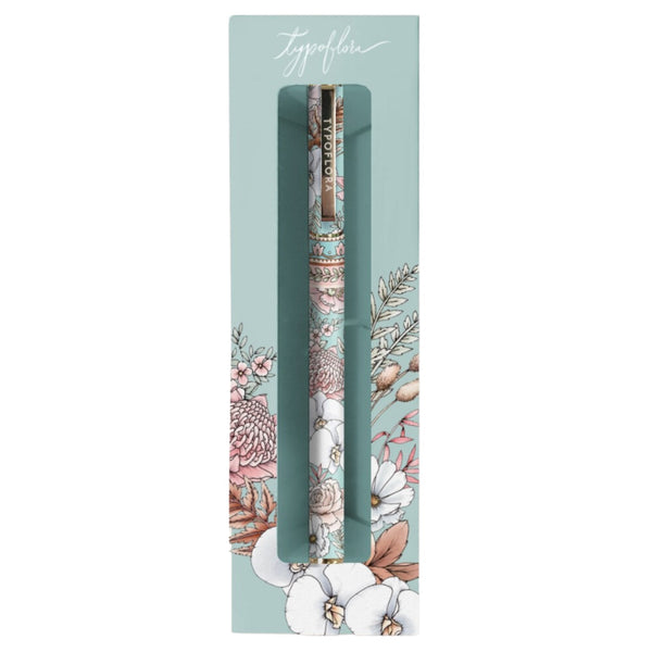 Rollerball Pen- Bouquet in Soft Blue