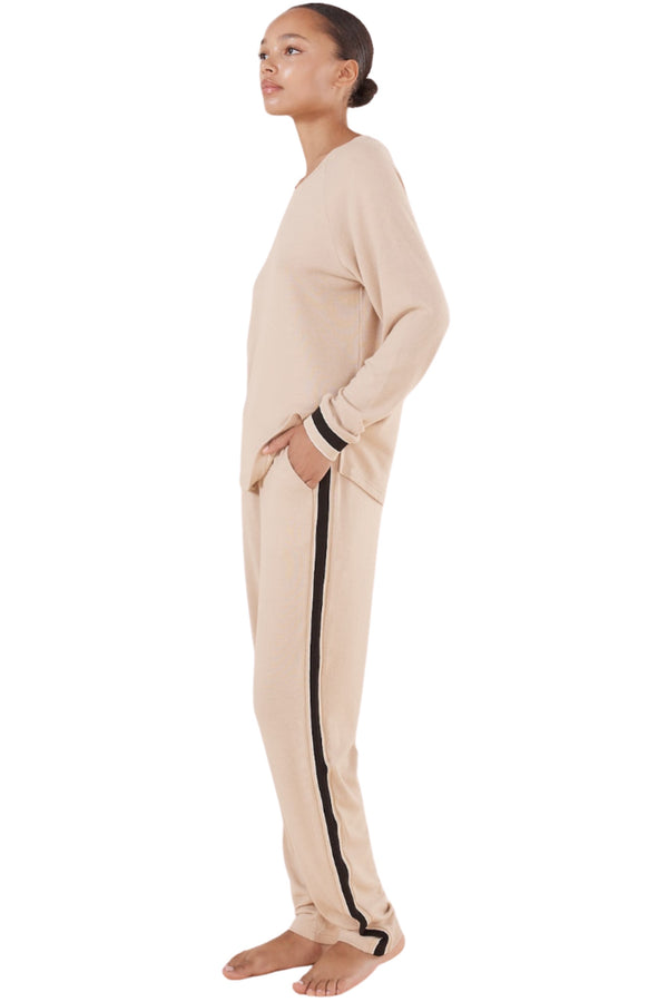 Alison Sporty PJ Set - Natural