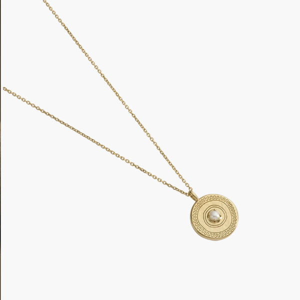 Solace Coin Necklace (18K Gold Vermeil)