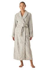 Desire Grey Long Plush Robe